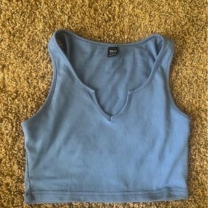 blue tank top size small